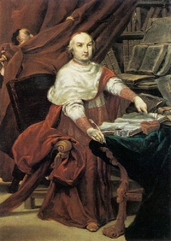 CRESPI, Giuseppe Maria Cardinal Prospero Lambertini dfg Sweden oil painting art